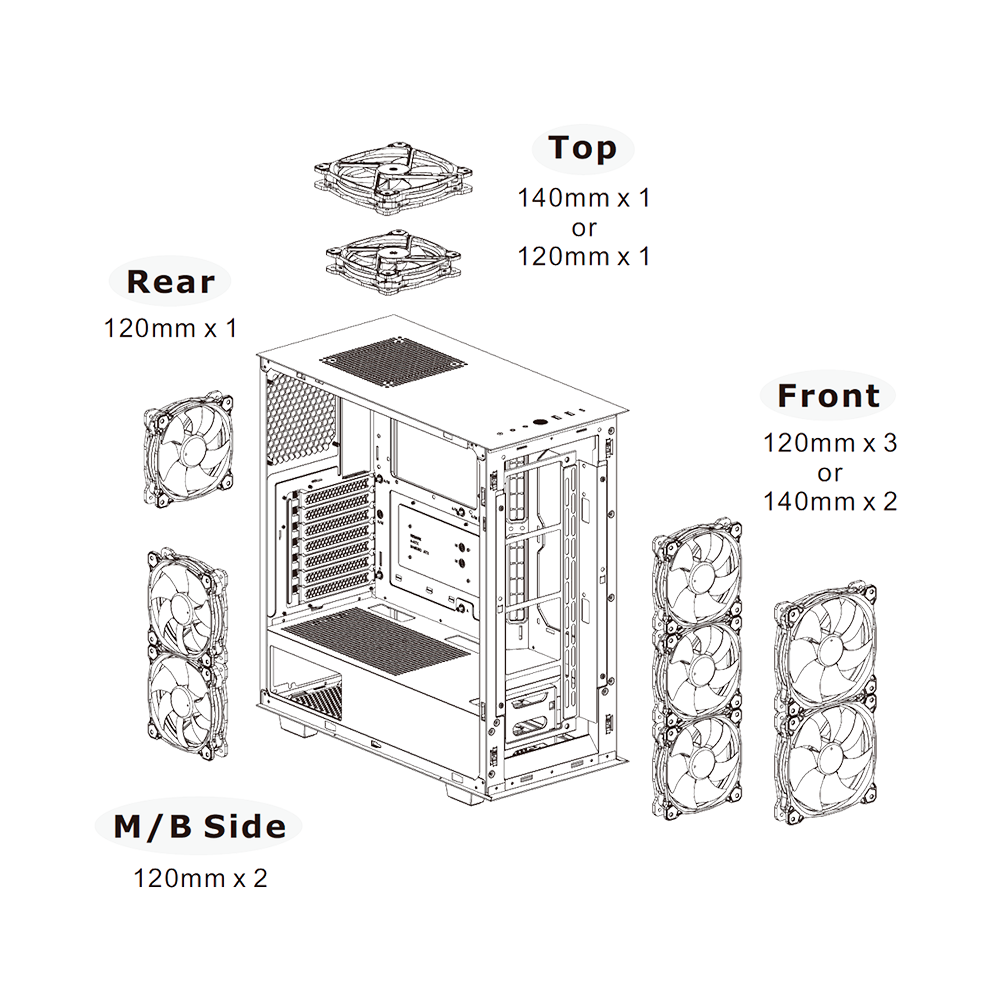 Case Thermaltake V350 CA-1S3-00M6WN-03