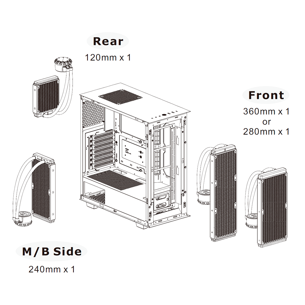 Case Thermaltake V350 TG CA-1S3-00M1WN-03