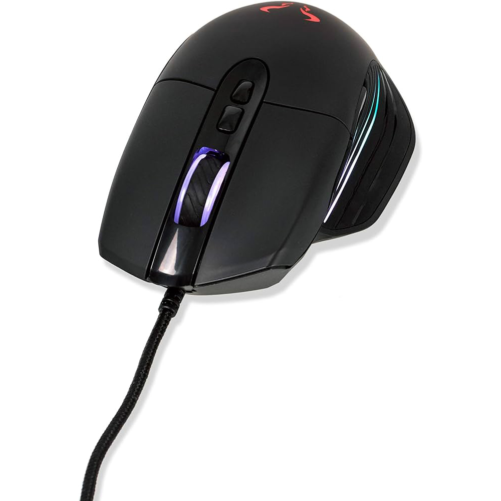 Mouse Gaming Riotoro NADIX RGB, 10,000 DPI, Optico USB