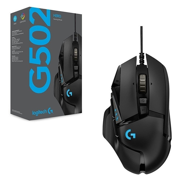 Mouse Logitech G502 Hero Gaming Wired 16,000DPI Optical