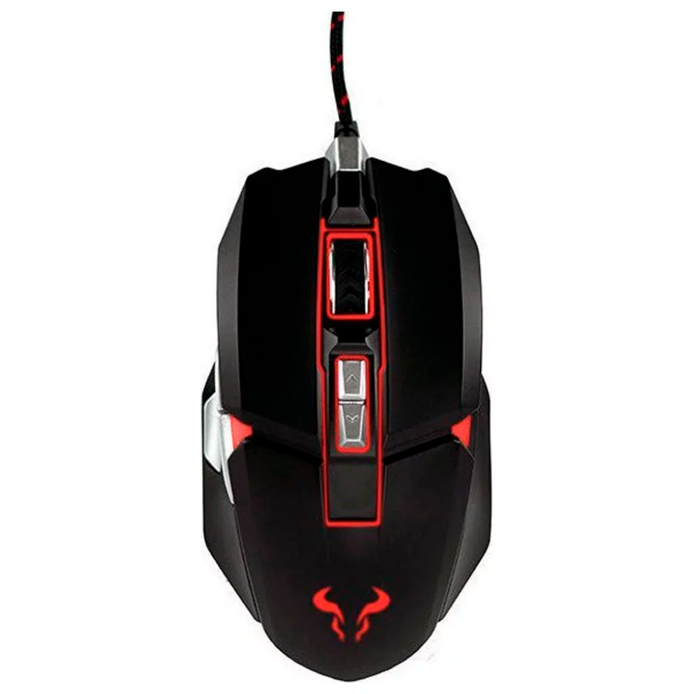 Mouse Gaming Riotoro Aurox Black Prism RGB, 10,000 DPI, Optical USB