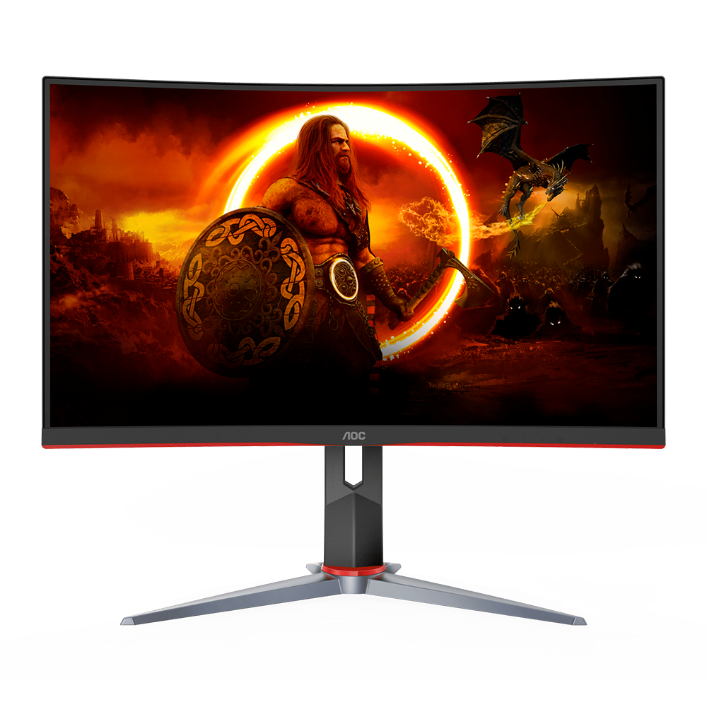 Monitor Gaming AOC 23.6&quot; Curvo, Full HD, 165Hz - DP - HDMI, C24G2