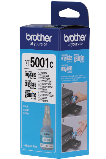 BOTELLA DE TINTA BROTHER BT5001C CIAN