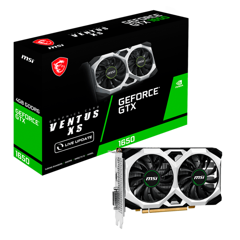 Tarjeta de video GTX 1650 D6 VENTUS XS OC V3 4GB GDDR6 - 824142332849