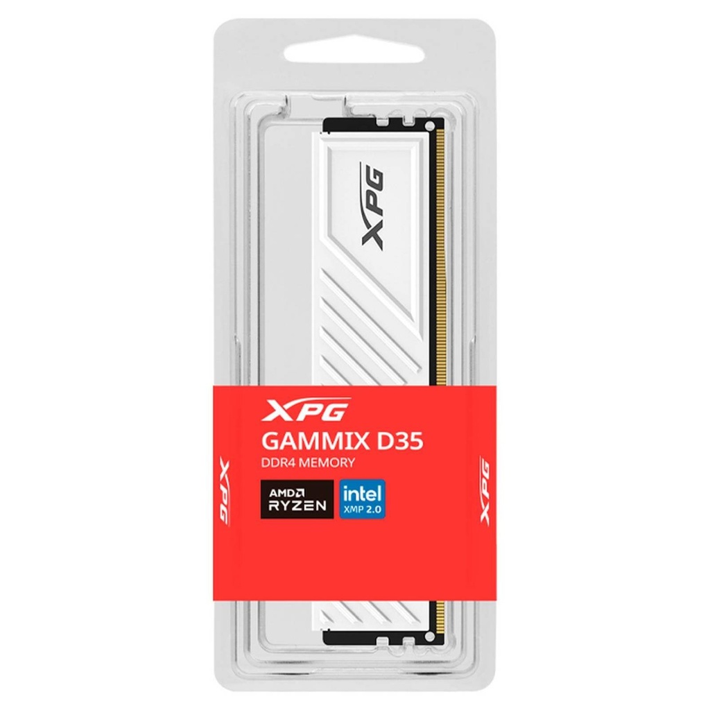 MEMORIA RAM XPG  GAMMIX D35 DDR4 3200MHZ 16GB WHITE AX4U320016G16A- SWHD35