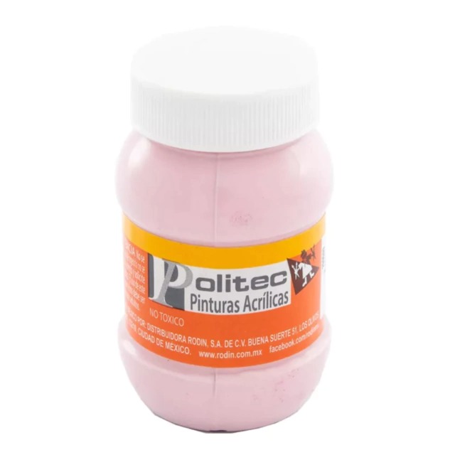 Bote Pintura Acrilaca L-3000 Rosa Pastel  100ml #326 - Politec