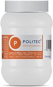 Bote Pintura Acrilaca L-3000 Titanio 500ml #301 - Politec