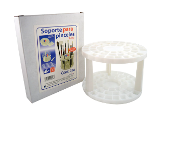 Soporte De Plástico Para Pinceles Blanco Ym-W390 - ATL