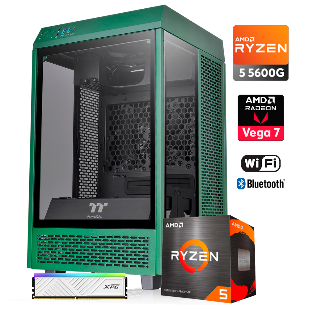 Pc Mini ZEN - FINN Ryzen 5 5600G, Vega 7, DDR4 16GB, M.2 512GB, 600W 80+ Gold