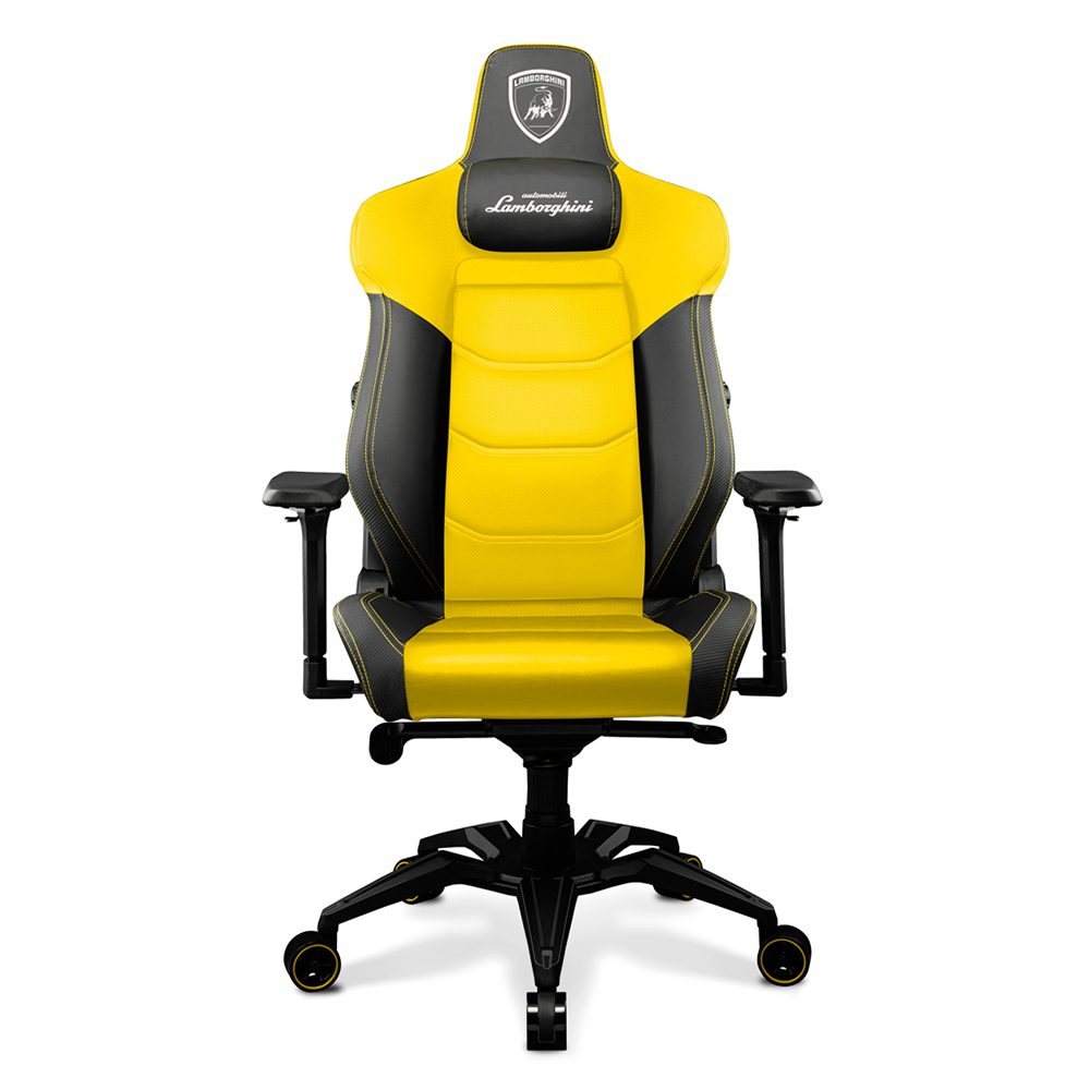 Silla Gamer Lamborghini Veneno Lite, Yellow, hasta 160kg/350Lb - LB-GCYELLOWS