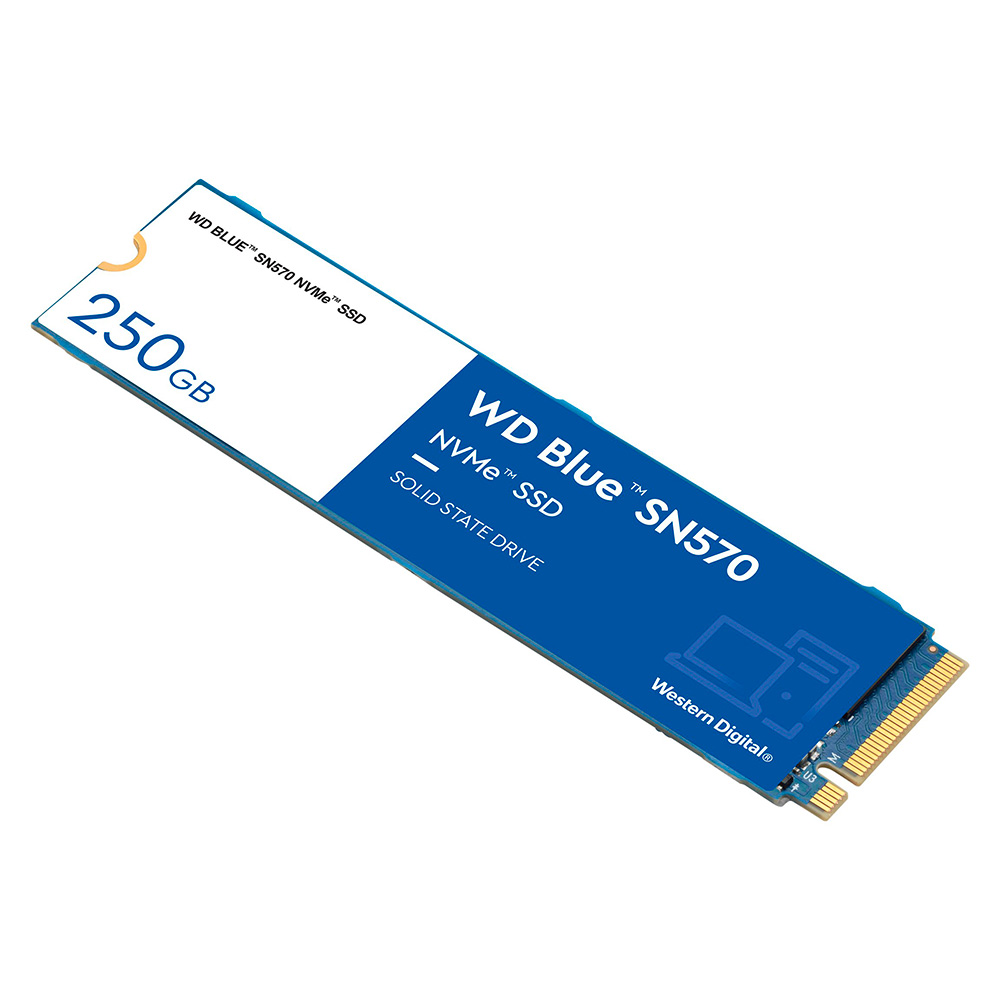 Almacenamiento M.2 WD BLUE SN570 250GB, PCIE GEN3 X4, NVME, 2280 WDS250G3B0C