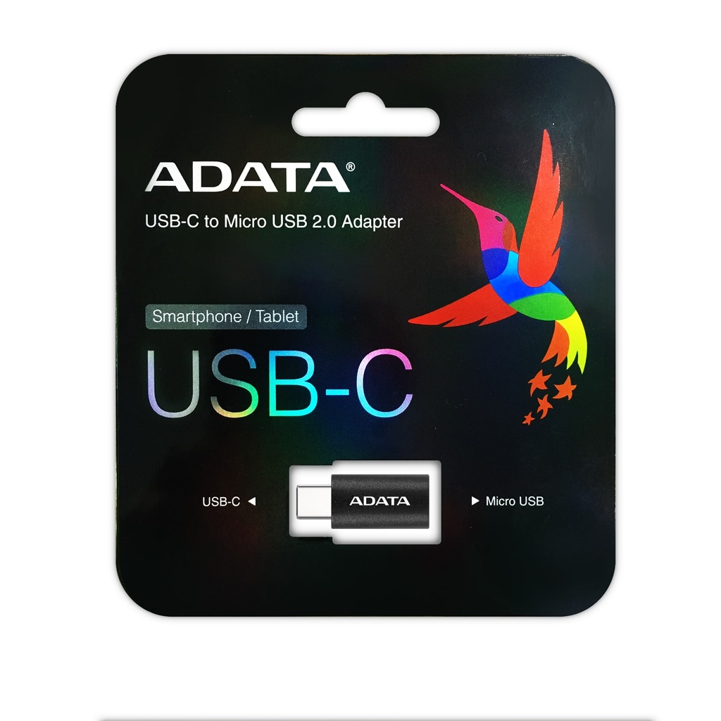 Adaptador USB-C to Micro USB 2.0 ADATA ACM2ADPPL-RBK