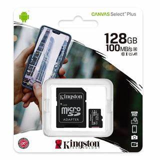 Memoria Micro SD Kingston 128GB C10 CANVAS Select plus SDCS2/128GB