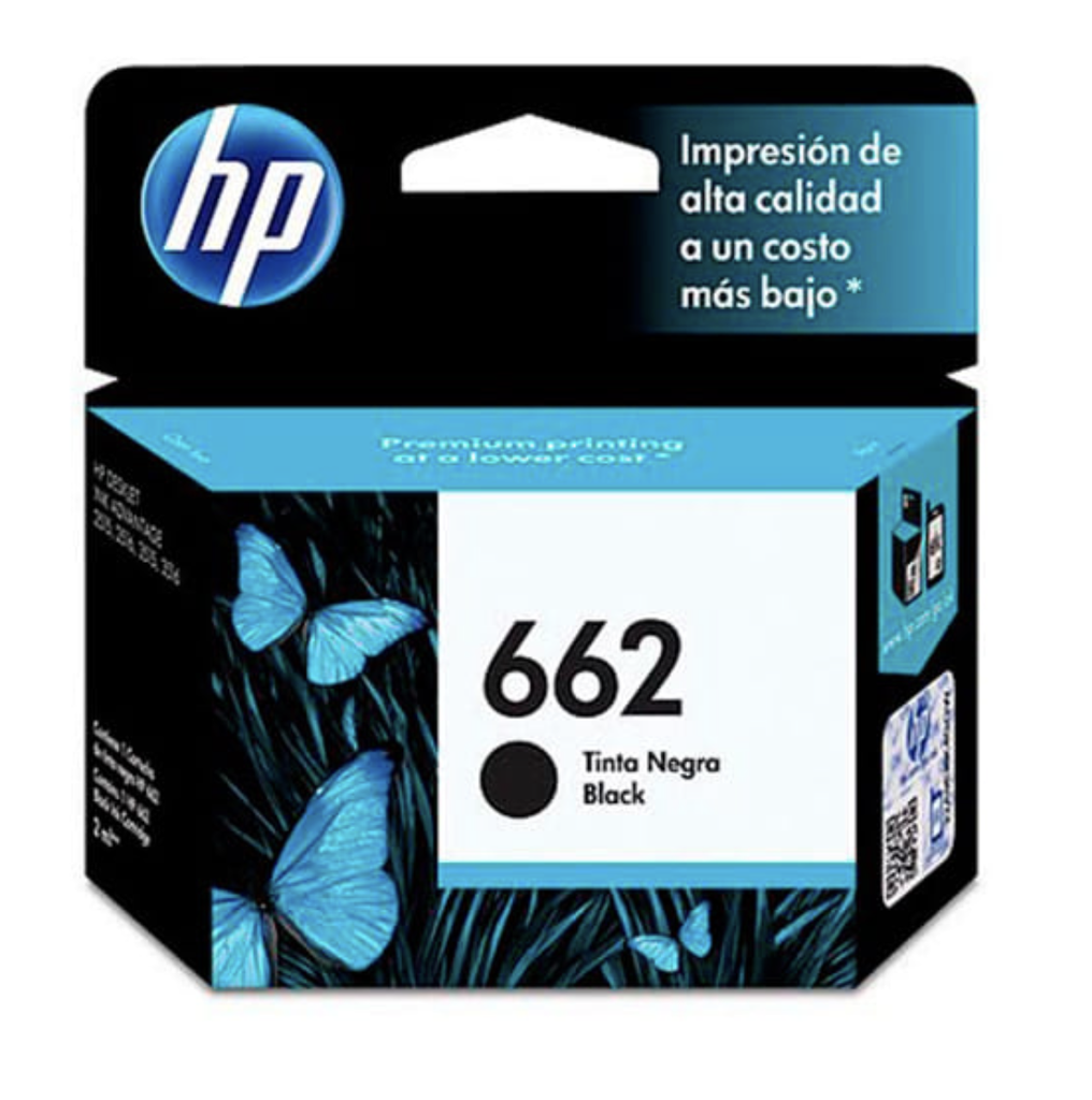 Cartucho de Tinta HPc CZ103AL 662 Black Ink Cartridge 120  pages