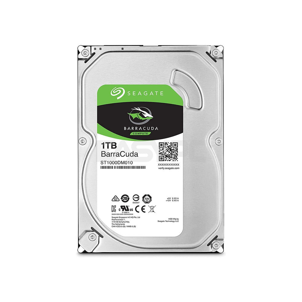 Disco Duro HDD SEGATE BARRACUDA 1TB 7.2K 6GBPS Con bandejas + Cable de datos