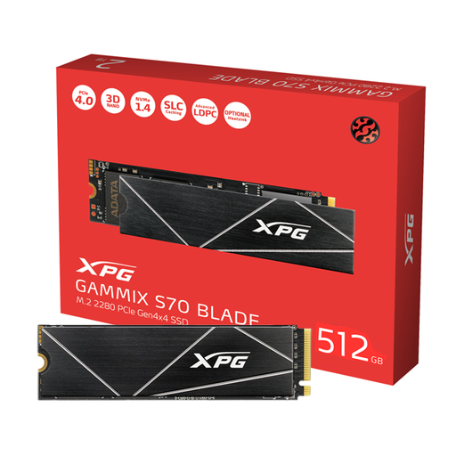 [11769] Unidad de estado solido M.2 XPG  GAMMIX 512GB S70 Blade for PS5 / PC  SSD AGAMMIXS70B-512G-CS