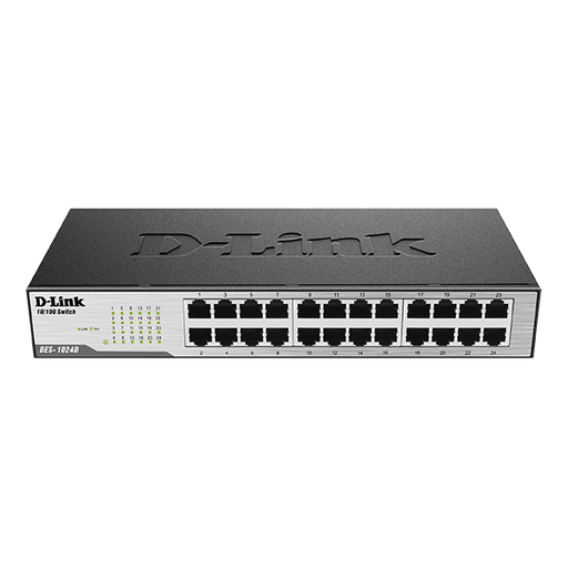 [11975] Switch de Escritorio y Rack D-Link de 24-Puertos 10/100 Ethernet LAN DES-1024D