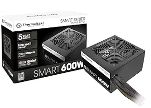 [13194] Fuente de poder Thermaltake SMART 600W 80+ White - PS-SPD-0600NPCWUS-W