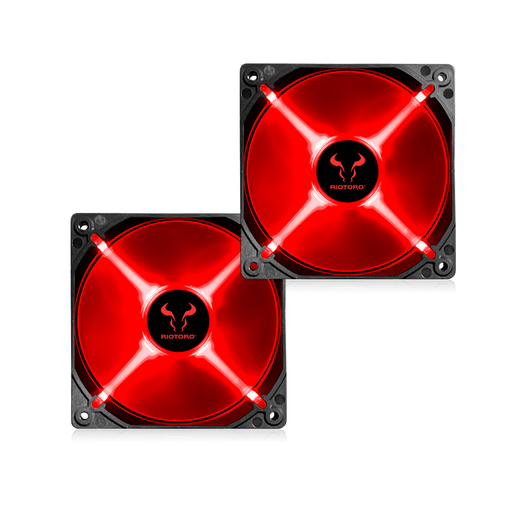 [13318] 2X1 Ventilador Riotoro CROSS-X Classic LED 120mm Fan