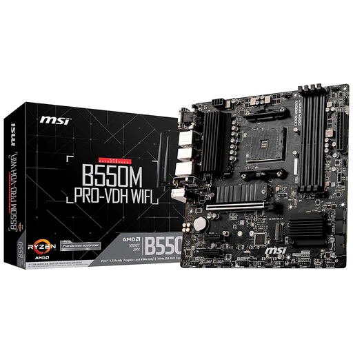 [13926] Motherboard MSI B550M PRO-VDH WIFI, DDR4, AM4 Wireless, Bluetooth 4.2