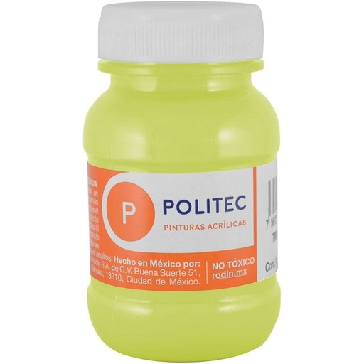 [14978] Bote Pintura Acrilaca L-3000 Limon Hanza 100ml #307 - Politec