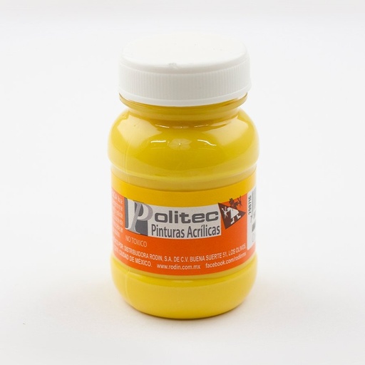 [14994] Bote Pintura Acrilaca L-3000 Amarillo Claro 100ml #327 - Politec