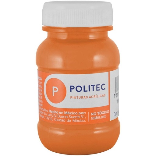 [14997] Bote Pintura Acrilaca L-3000 Naranja Claro 100ml #332 - Politec