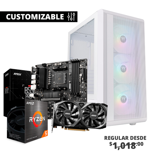 PC GAMING NOW, S200G, Ryzen, RTX 3050 8GB, Fuente 600W TT