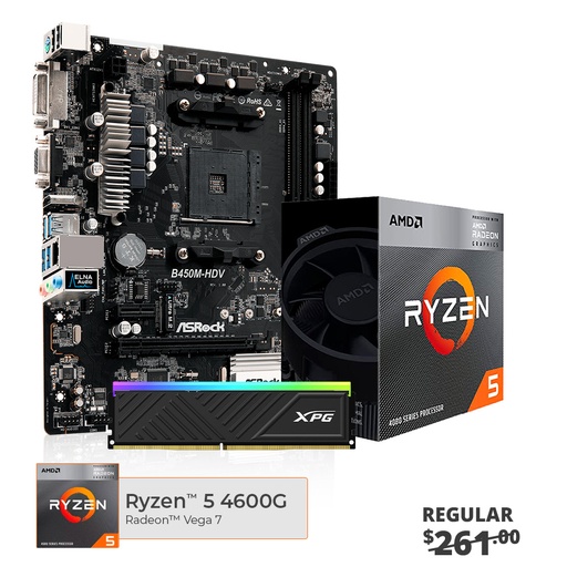 [16176] Upgrade Kit Ryzen 5, Chipset B450, DDR4 16GB