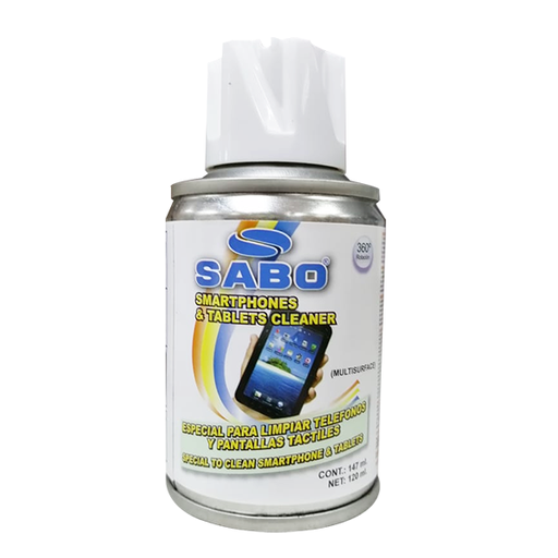 [08832] LIMPIADOR ANTIESTATICO SABO, SMARTPHONE, TABLETAS Y PANTALLAS TACTILES, 120ML