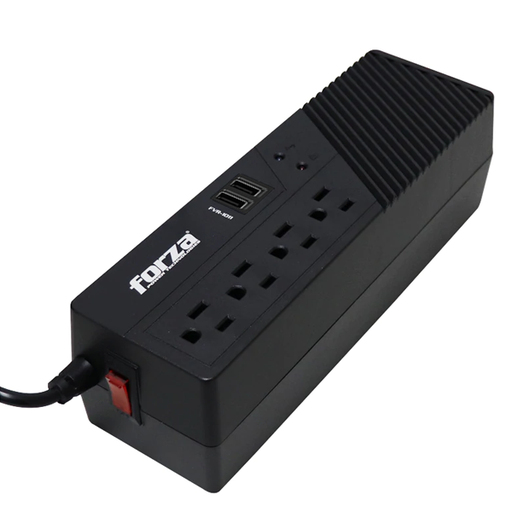 [09992] Regulador de Voltaje Forza 1000VA/500W 2 USB  FVR-1011USB