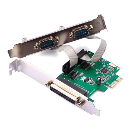 [10973] Tarjeta PCIe Serial / Paralelo, de bajo perfil WCH382 Sin Empaque